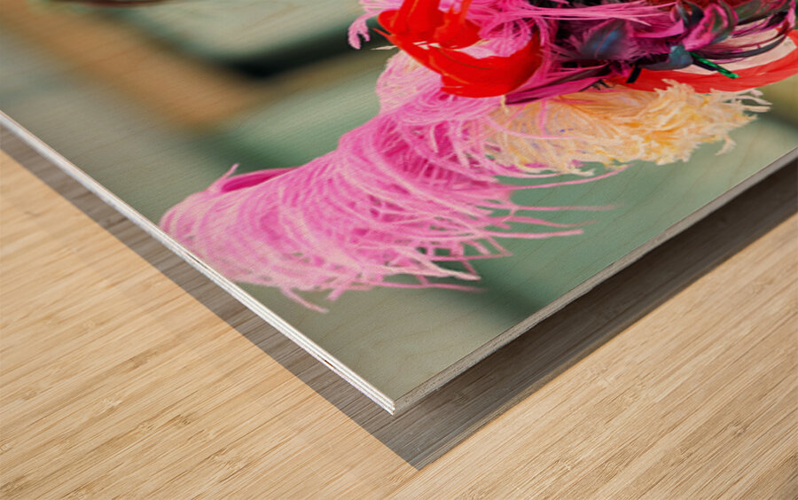 Festive celebration in Manhattan during Easter Sunday parade Wood print