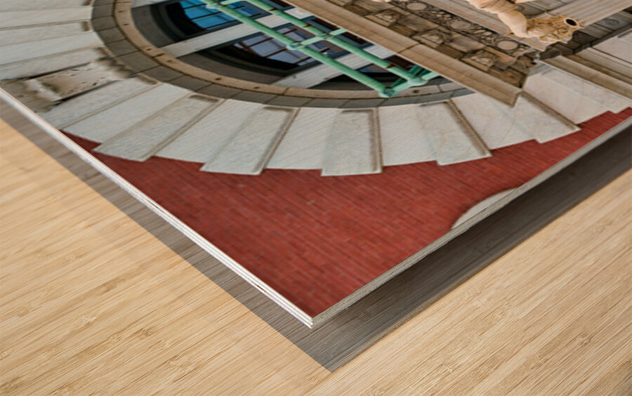 Perseus holds Medusas head at Metropolitan Museum of Art in New Wood print