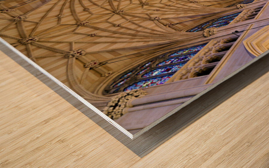 Visit to st. patricks cathedral in manhattan new york Wood print