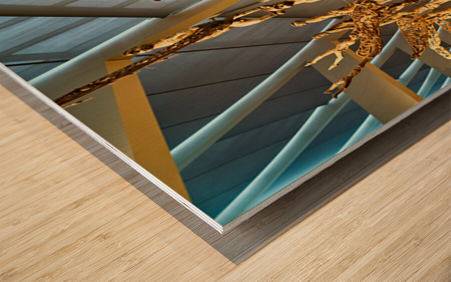 Oceanic art displayed at Metropolitan Museum of Art in New York Wood print