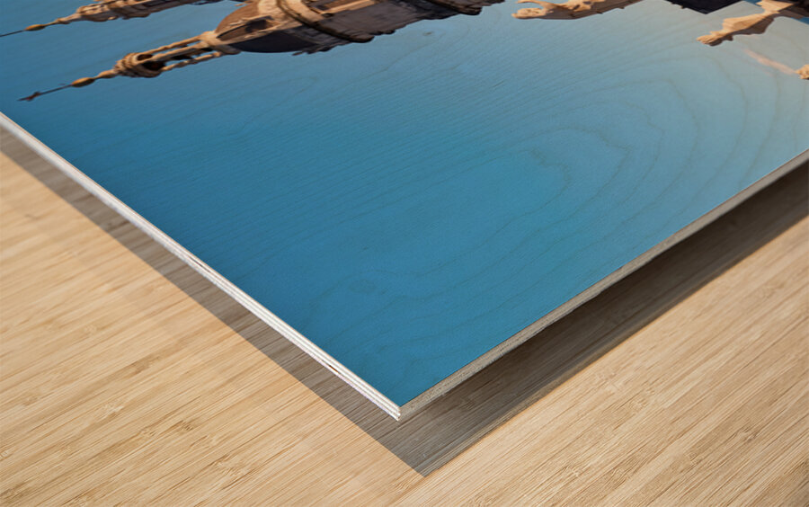 Visit to metropolitan cathedral of saint agatha in catania italy Wood print