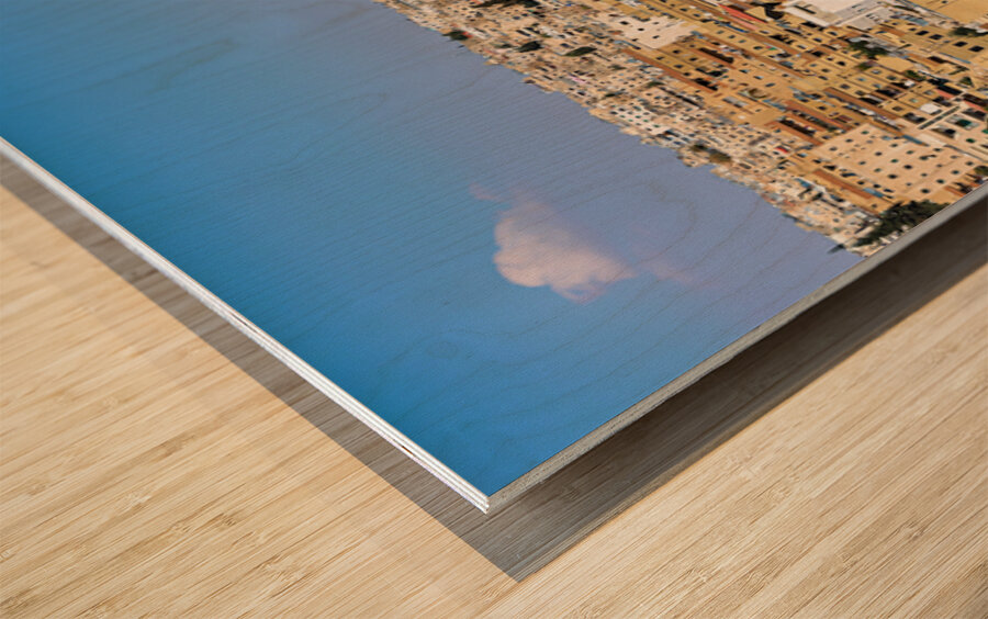 Cityscape view of Amman Jordan with buildings and roads Wood print