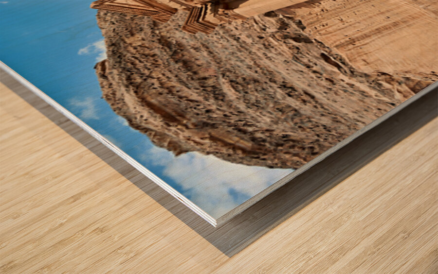 Visit to Ad Deir at Petra archaeological site in Jordan Wood print