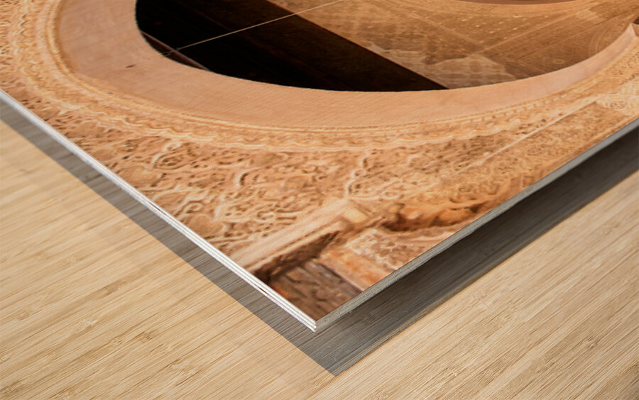 Visit Bou Inania Madrasa in Fez Morocco during the day Wood print