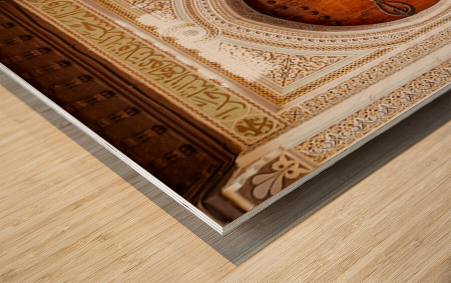 Women walk through the Medina in Fez Morocco Wood print