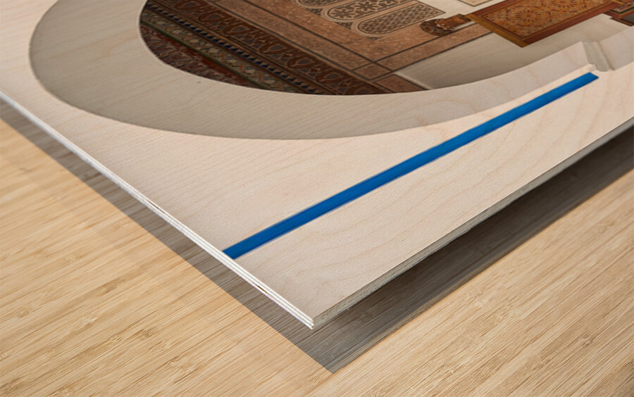 Visit Bahia Palace in Marrakesh Morocco during the day Wood print