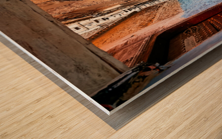 Children play in the alleys of the Medina in Fez Morocco Wood print