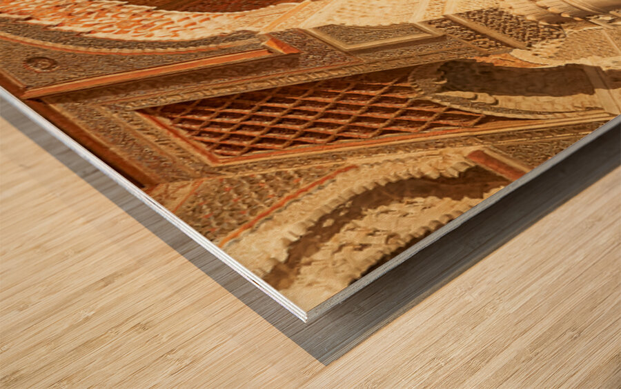 Exploring Saadian tombs in Marrakesh Morocco Wood print