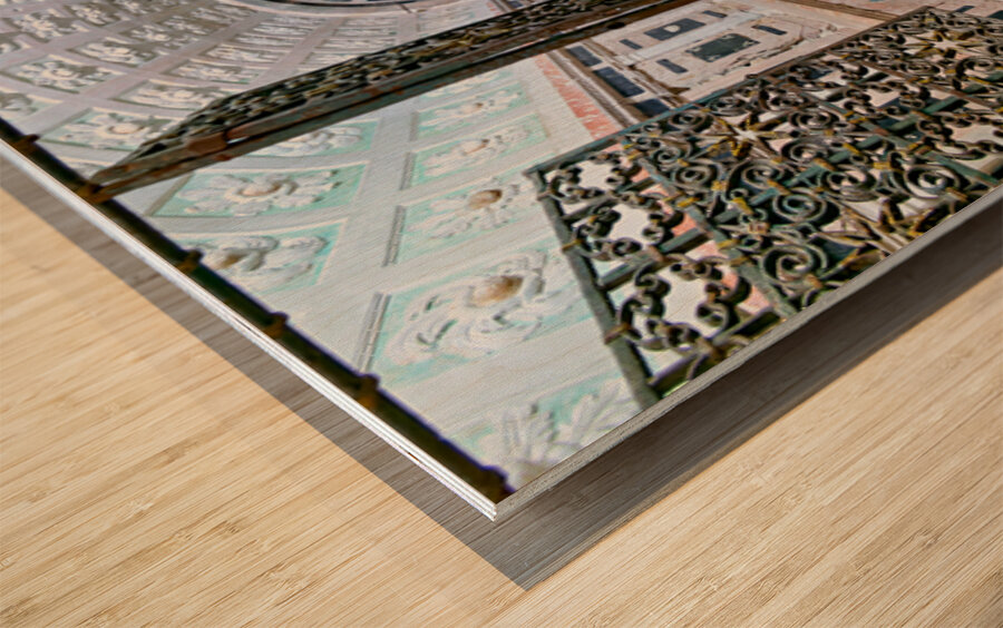 Exploring the crypt in the Norman Cathedral of Gerace Calabria I Wood print