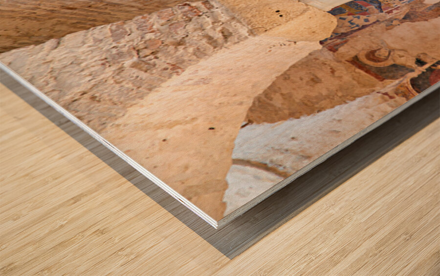 Frescoes inside Cattolica di Stilo in Calabria Italy Wood print