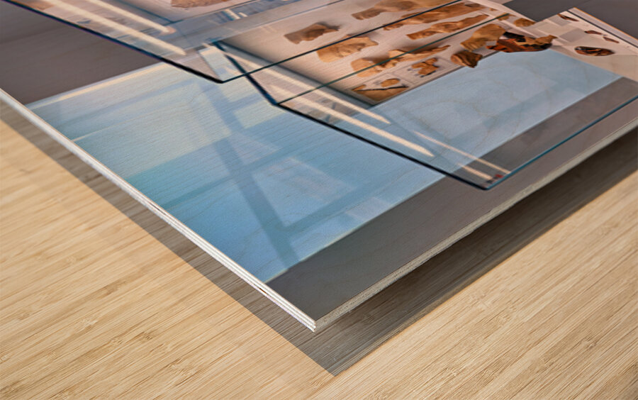 Exploring ancient artifacts at the National Museum of Magna Grec Wood print