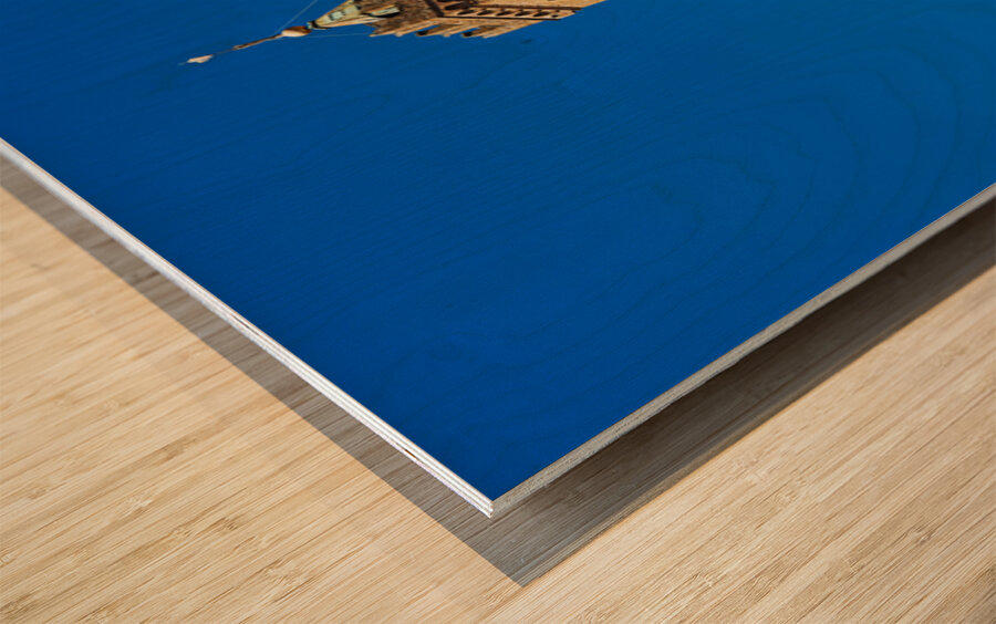 Visit palazzo vecchio in piazza signoria in florence tuscany ita Wood print