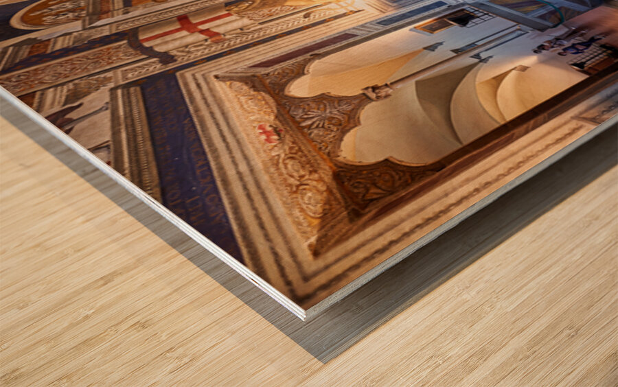 Museums in Palazzo Vecchio present art and history in Florence Wood print