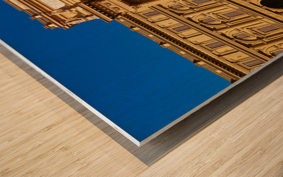 Exploring the architecture in Florence Tuscany Italy under clear Wood print