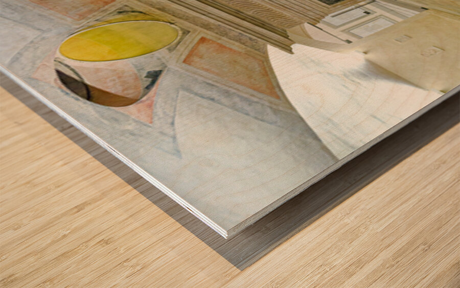 Exploring the crypt of Basilica of San Lorenzo in Florence Italy Wood print