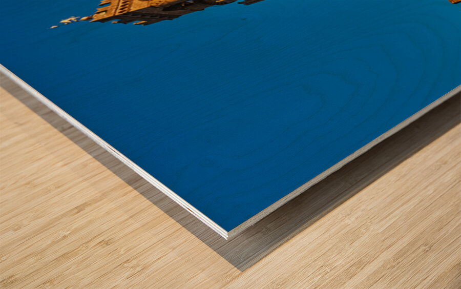 Palazzo Vecchio stands in Piazza Signoria Florence Tuscany It Wood print