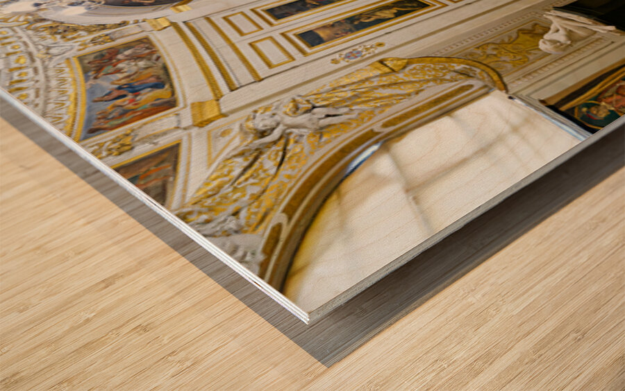 Exploring the palatine gallery in palazzo pitti florence tuscany Wood print