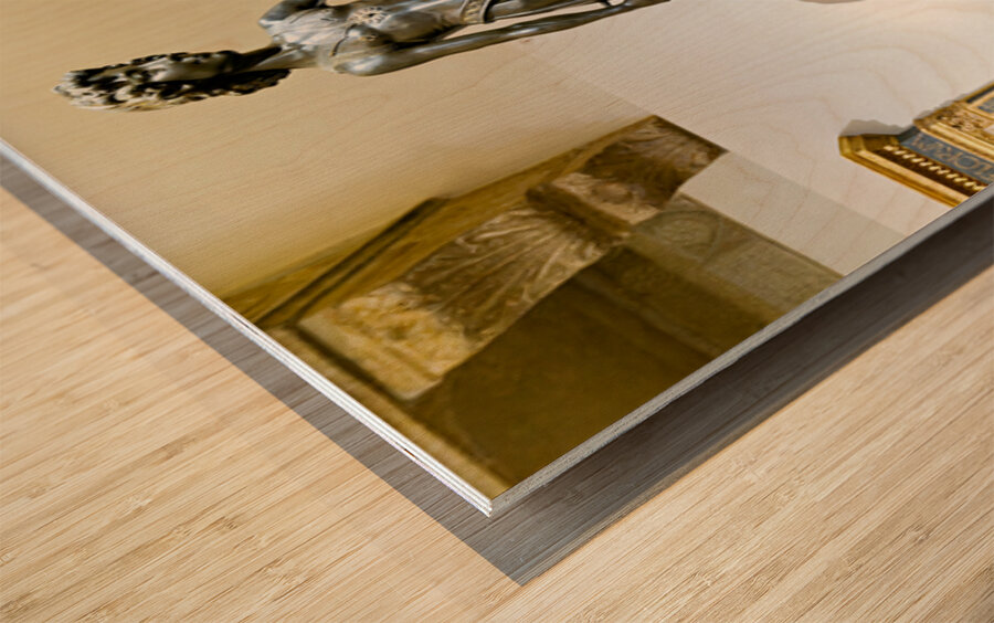 David statue by Donatello at Museo Nazionale del Bargello in Flo Wood print