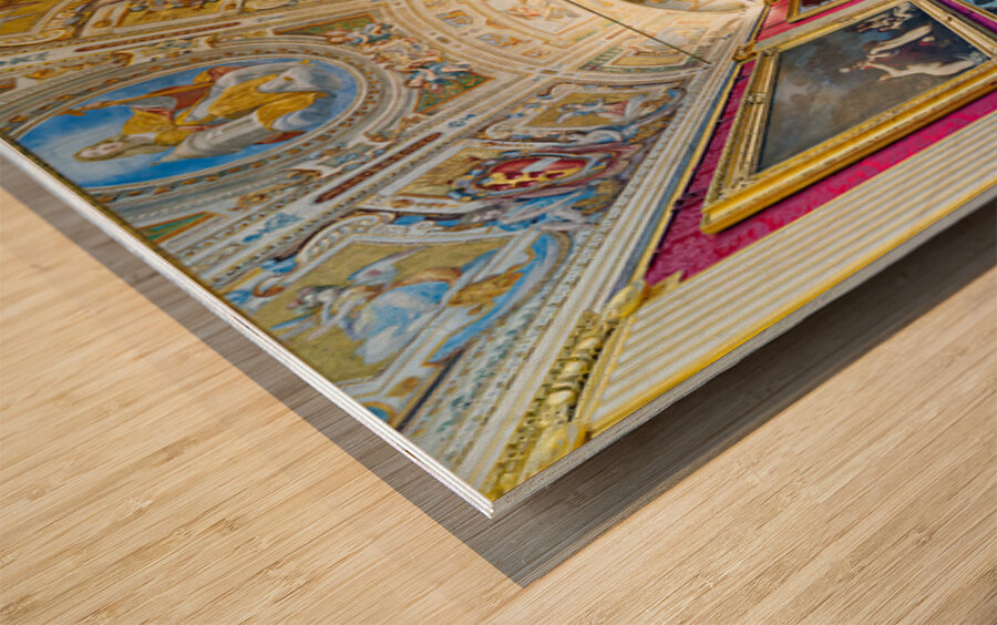 Stunning gallery in Palazzo Pitti Florence Tuscany Wood print