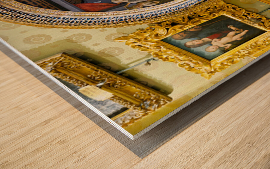 Madonna with child by fra filippo lippi in palazzo pitti in flor Wood print
