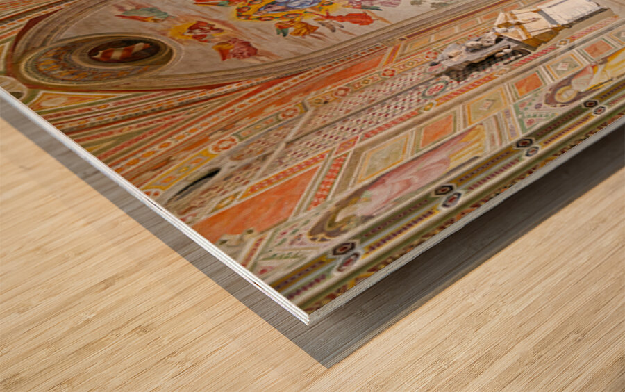 Visit to Basilica di Santa Croce in Florence Tuscany Italy Wood print