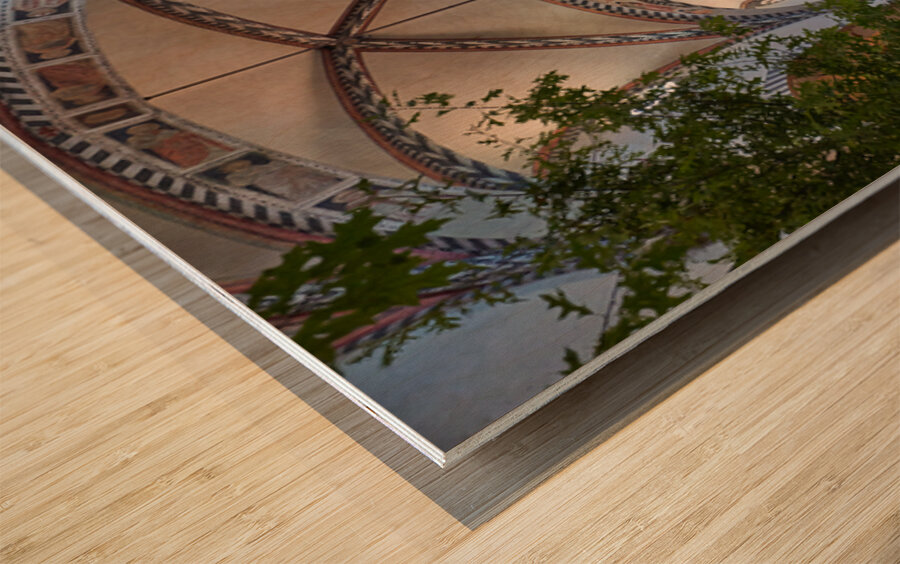 Visit to santa maria novella church in florence tuscany italy Wood print