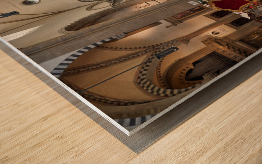 Visit to santa maria novella church in florence tuscany italy Wood print