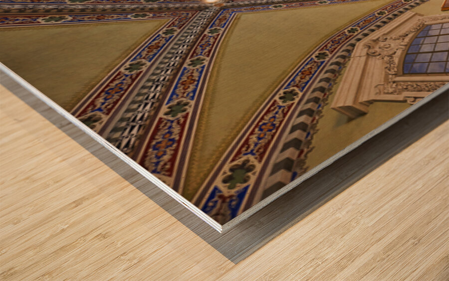 Visit to santa maria novella church in florence tuscany italy Wood print