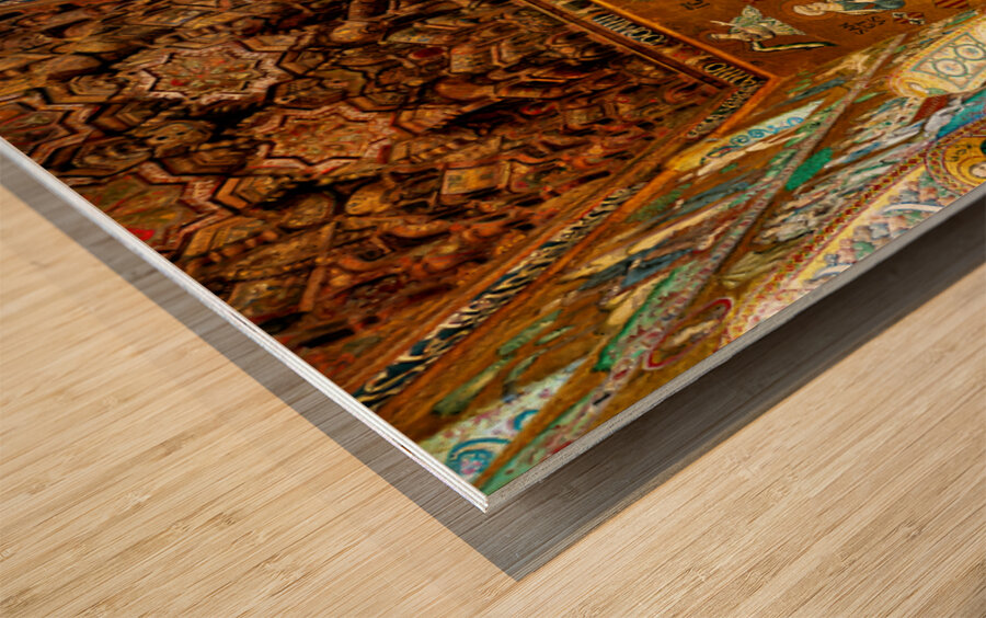 Cappella Palatina in Palermo shows historic art and architecture Wood print