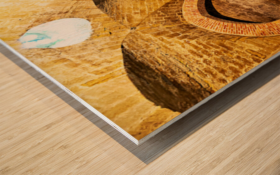 Exploring the crypt of Palermo Cathedral in Sicily Italy Wood print