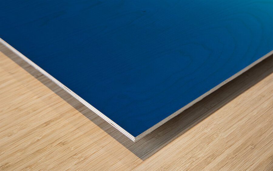 Mosque tower in Damascus against clear blue sky Wood print