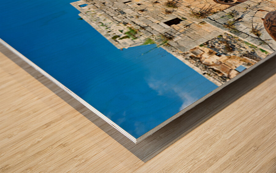 Exploring Krak des Chevaliers in Syria a historic crusader cast Wood print