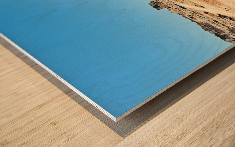 Exploring historic ruins in Serjilla Syria on a clear day Wood print