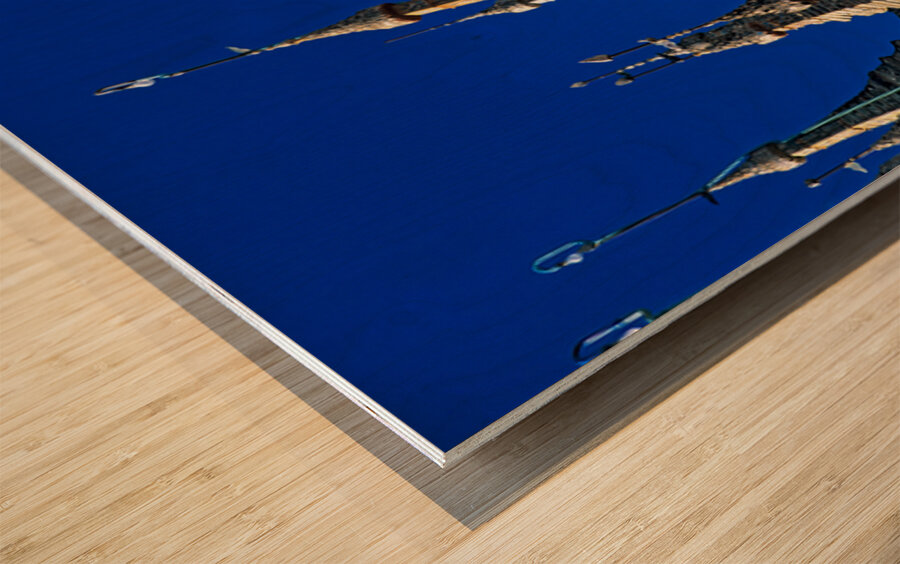 Mohnyin Thambuddhei Paya in Monywa shows many stupa structures Wood print