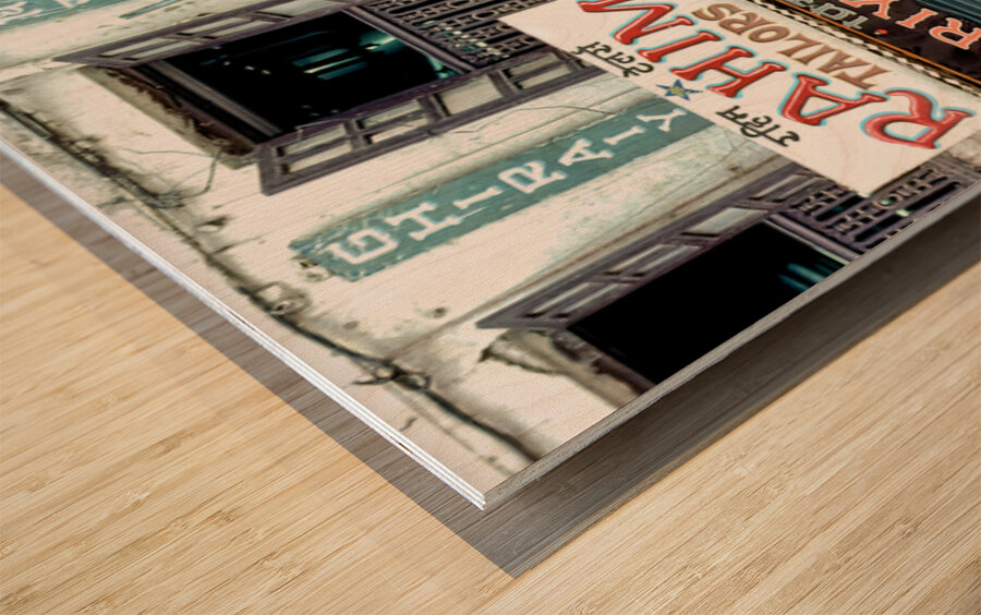 Holy cow resting on the street in Kathmandu Nepal Wood print