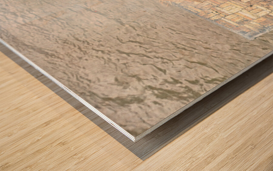 Cremation ceremony in Pashupatinath Kathmandu Nepal Wood print