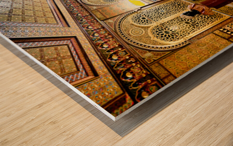 Exploring lions bridge in st. petersburg Wood print