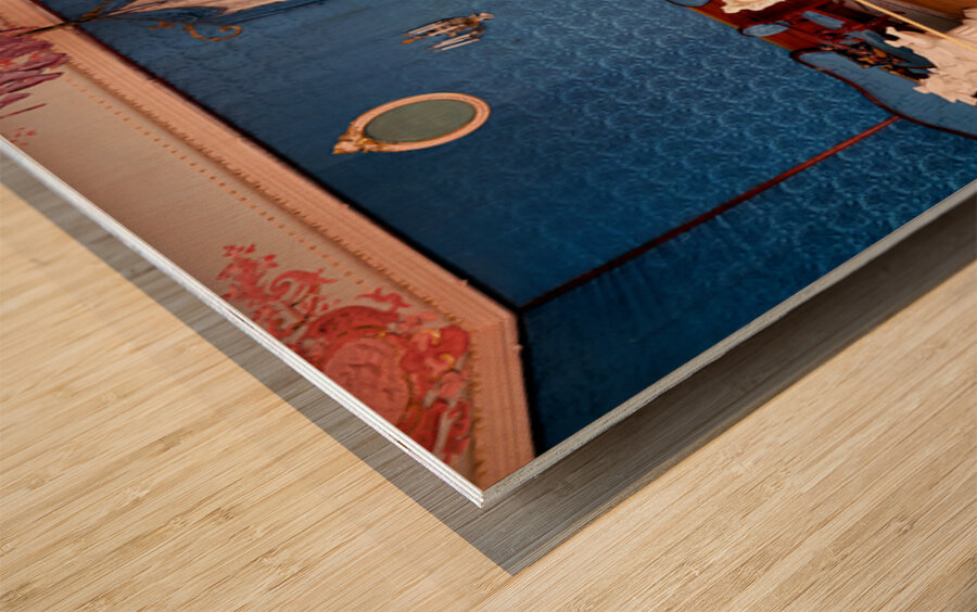 Yusupov Palace interior with luxe seating in St. Petersburg Wood print