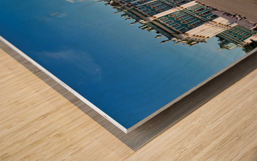 Exploring the winter palace in saint petersburg russia Wood print