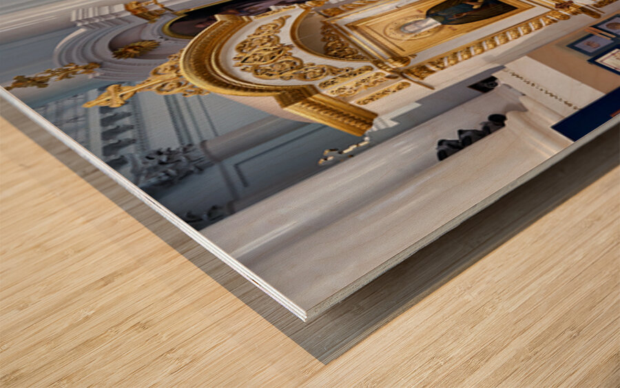 Exploring smolny convent in saint petersburg russia Wood print