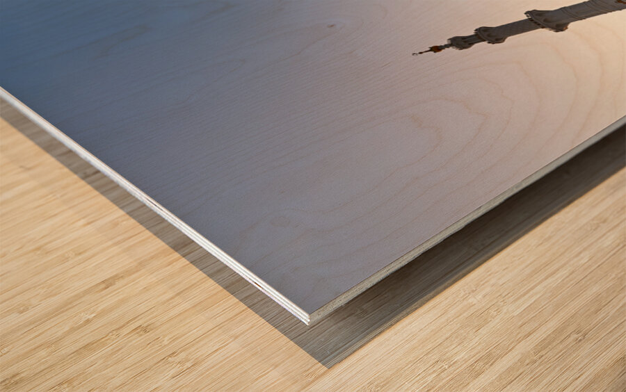 Visitors explore Sheikh Zayed Grand Mosque in Abu Dhabi Wood print