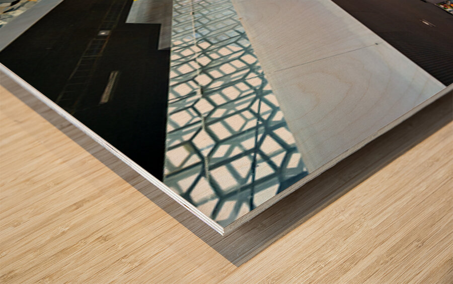 Explore harpa opera house in reykjavik iceland Wood print