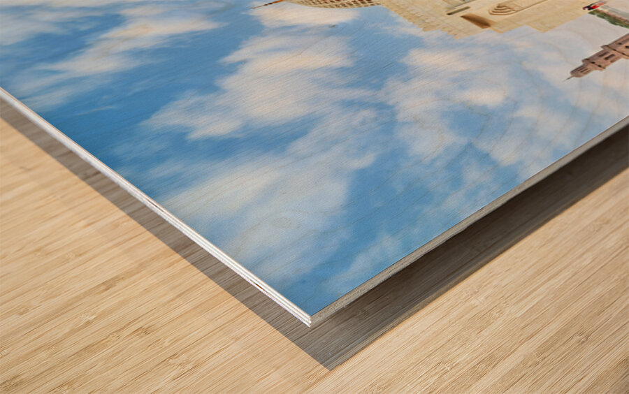 Exploring sultan qaboos grand mosque in muscat oman Wood print