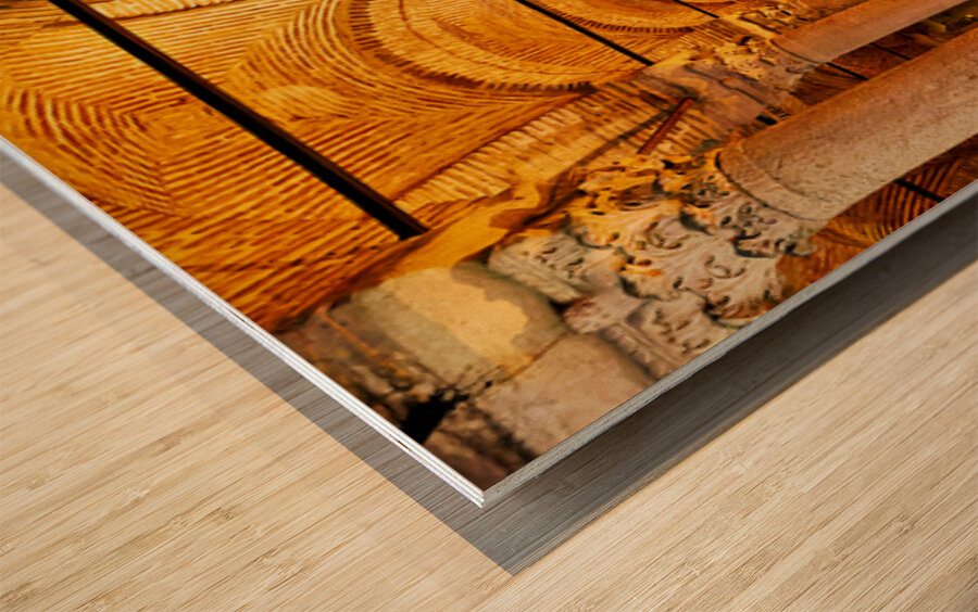 Exploring the ancient Basilica Cistern in Istanbul Turkey Wood print