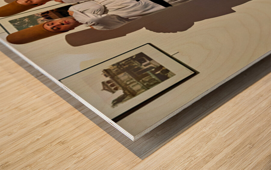 Whirling dervishes perform sufi dance in Istanbul Turkey Wood print