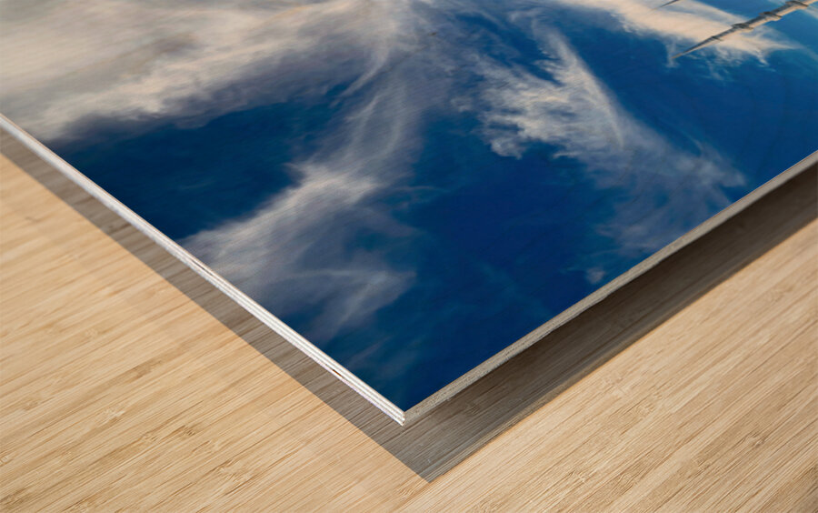 Visit to the Blue Mosque in Istanbul Turkey on a clear day Wood print