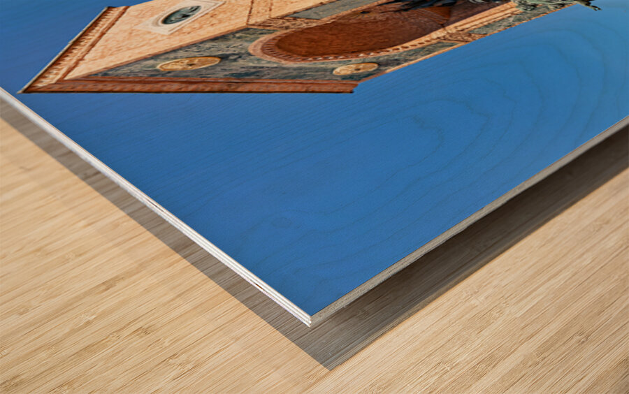 Republic monument at taksim square in istanbul turkey Wood print