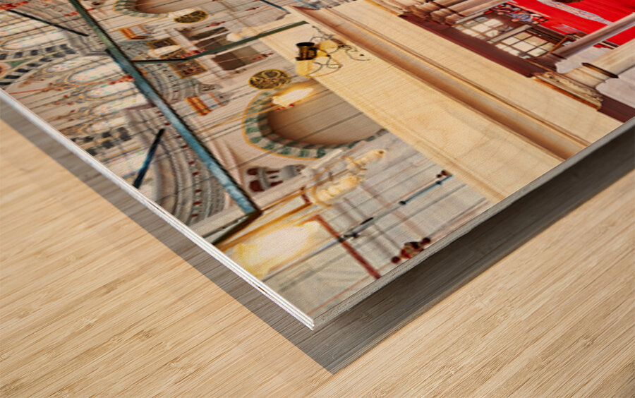 Visit to the fatih mosque in istanbul turkey Wood print