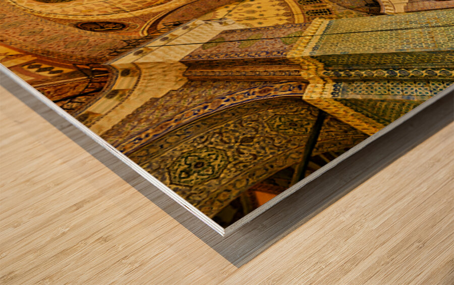 Visit to suleymaniye mosque in istanbul turkey Wood print