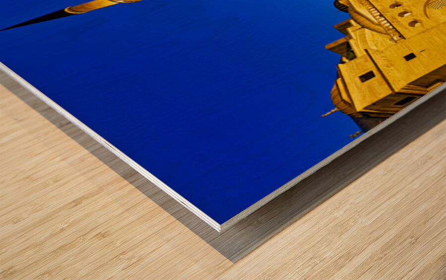 Suleymaniye Mosque at dusk in Istanbul Turkey Wood print